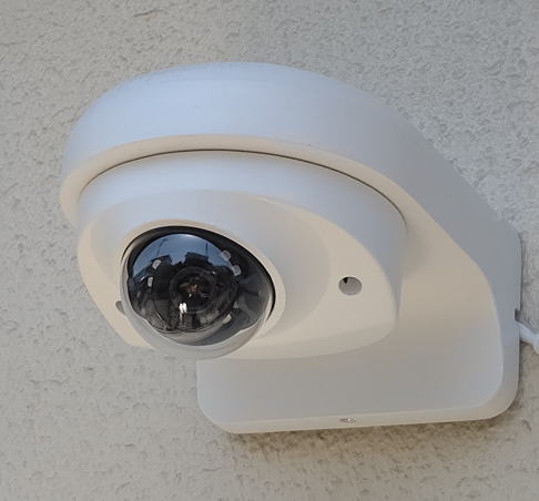 AIカメラ｜マイク付き屋外用ドームカメラ